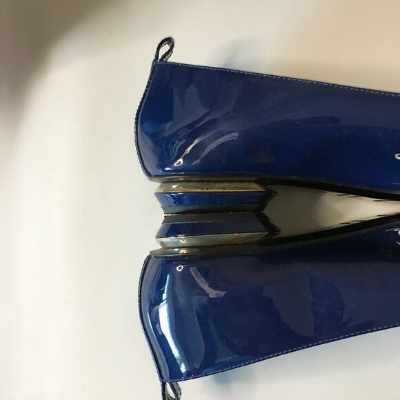 NICHOLAS KIRKWOOD "Beya" Blue Patent Leather Loafers **super rare patent color** - Picture 8 of 14